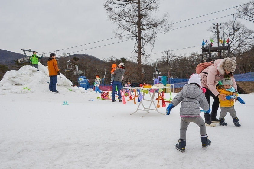 親子滑雪