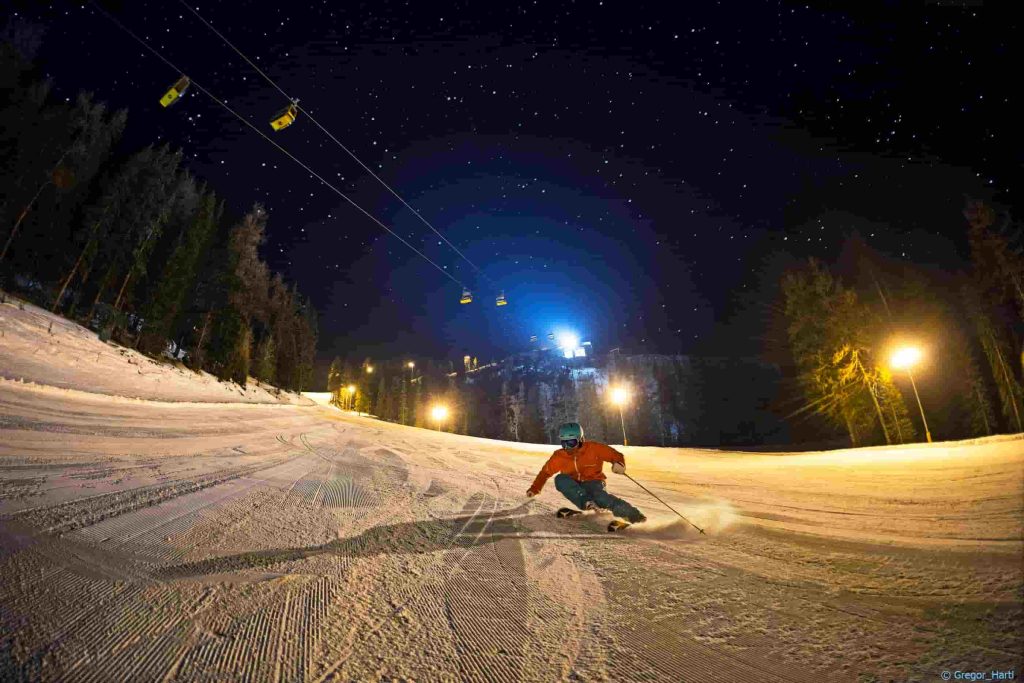 night ski