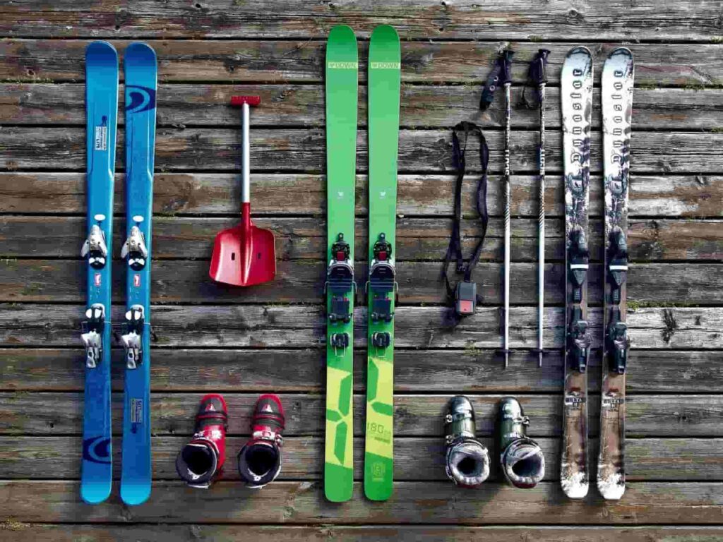 Skis and other skiing equipment 1