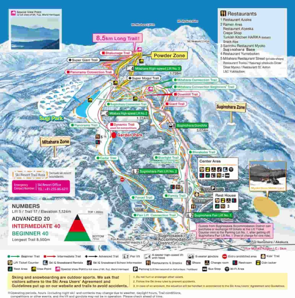 myoko suginohara mountain map 1