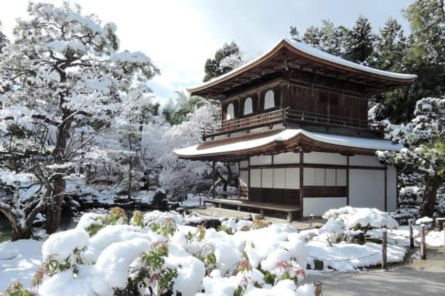 ginkaku ji snow