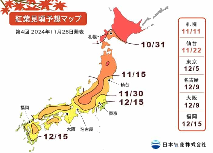 北海道楓葉時間